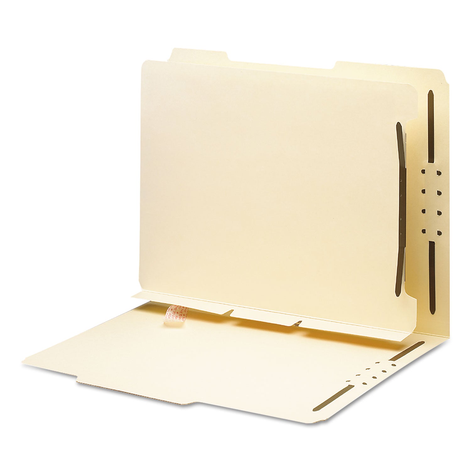 Smead Self-Adhesive Folder Dividers with Twin-Prong Fastener - For Letter 8 1/2" x 11" Sheet - Manila - Manila - 25 / Pack