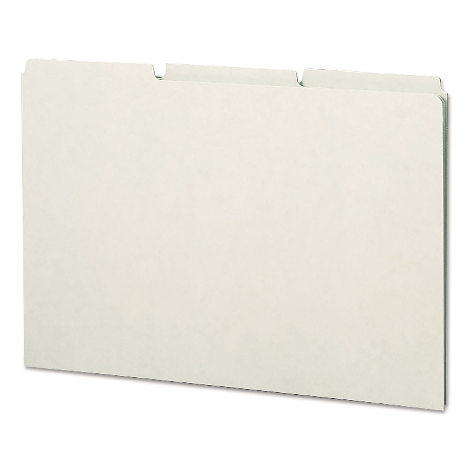 Smead Filing Guides with Blank Tab - Blank Assorted Tab(s) - Legal - Pressboard Tab(s) - 100% Recycled - 50 / Box