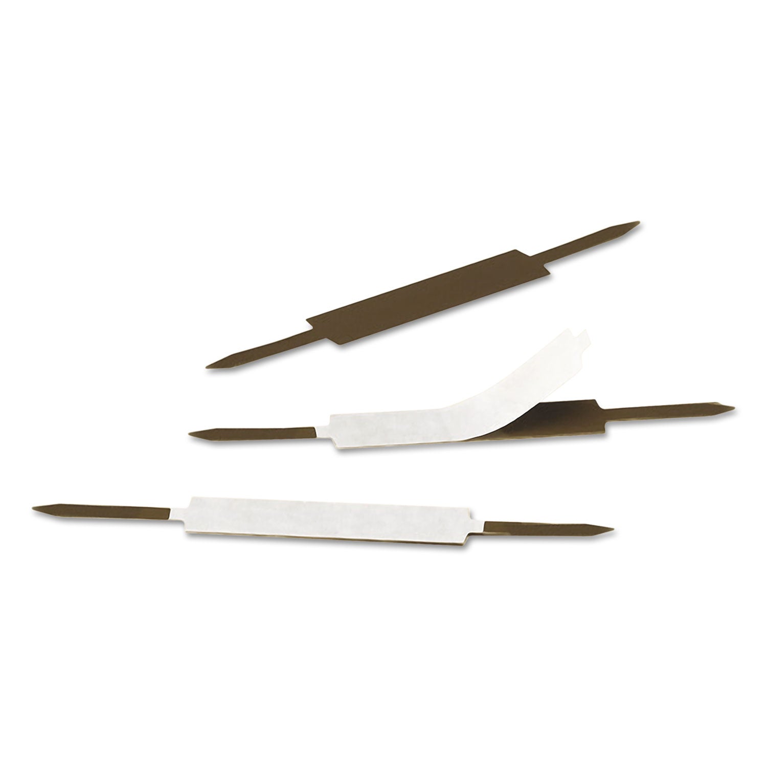 Smead Self-Adhesive Fasteners - 1" Size Capacity - for Folder, Binder - Self-adhesive - Brown - Steel - 100 / Box