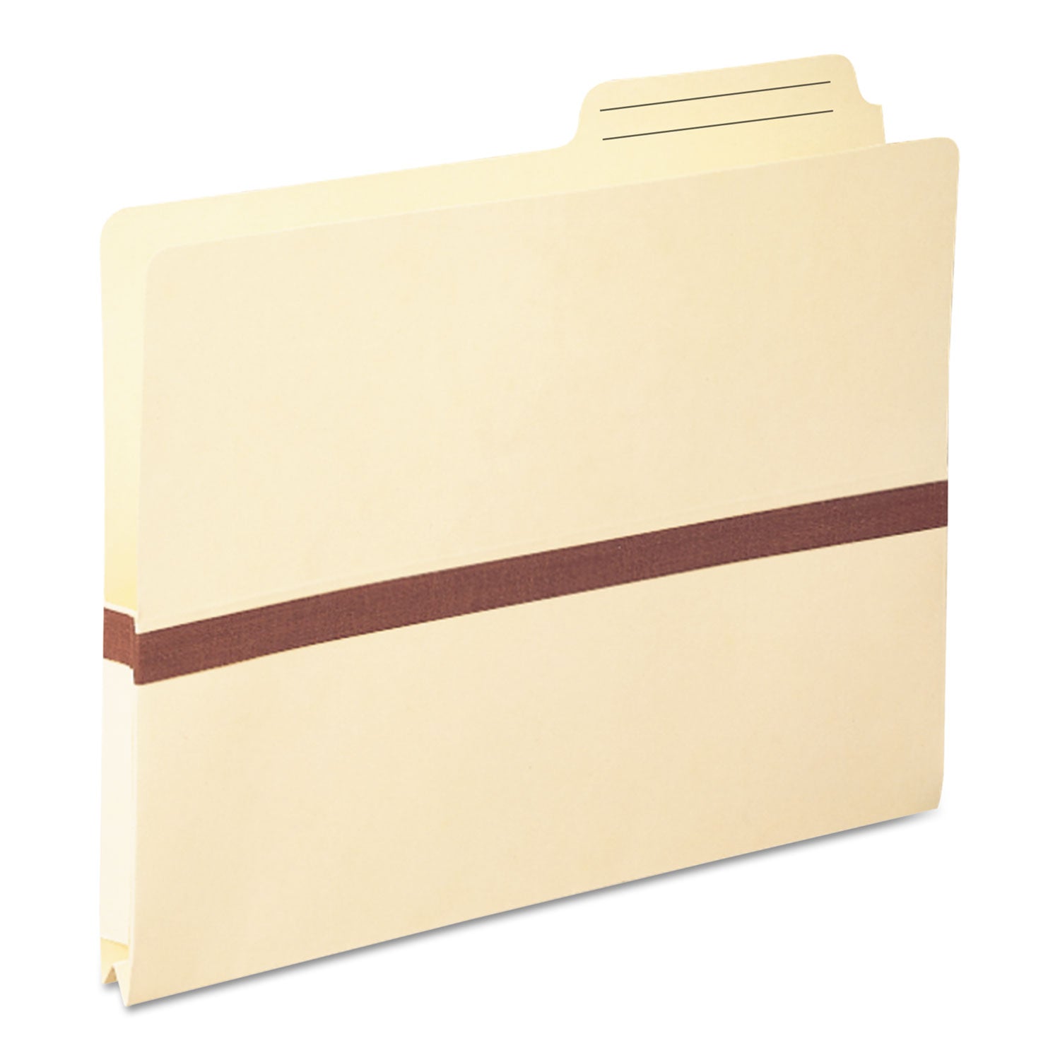 8 1/2" x 11" - 1" Expansion - Top Tab Location - Right Tab Position - 11 pt. - 1 Plys - Manila - Heavyweight Cover - 10% Recycled - 1 Each