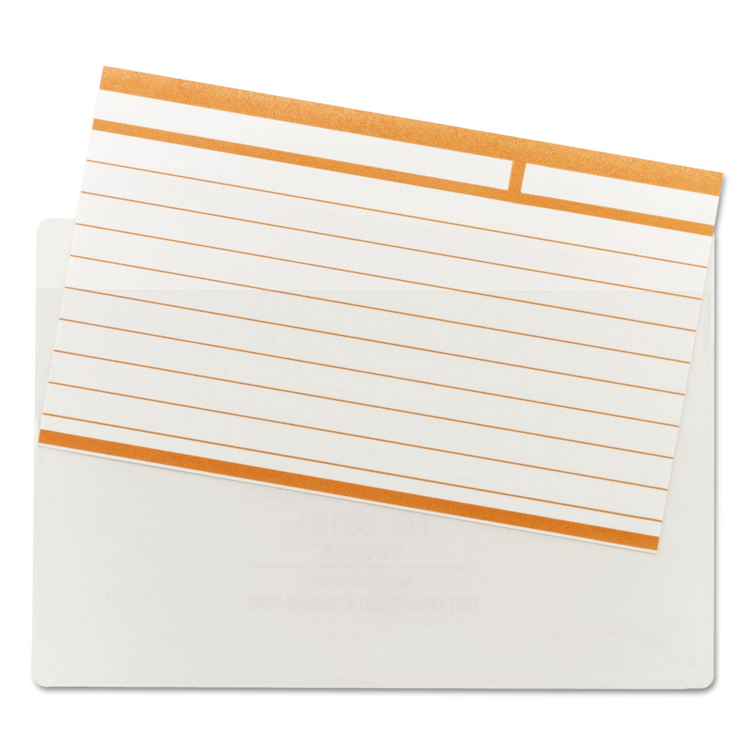 Smead Self-Adhesive Pockets - For 5 5/16" x 3 5/8" Sheet - Clear - Poly - 100 / Box