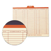 Smead 1/5 Tab Cut Letter Recycled Top Tab File Folder - 8 1/2" x 11" - Center Tab Position - 18 pt. - Manila - Preprinted - 10% Recycled - 100 / Box