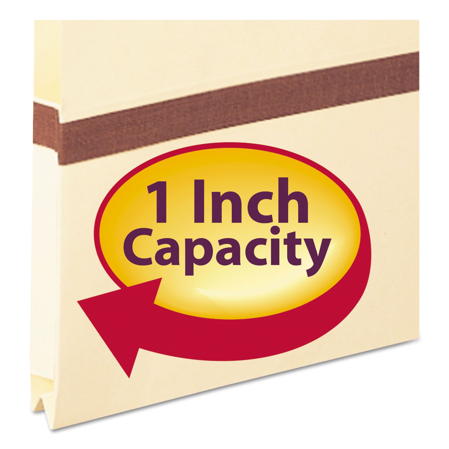 8 1/2" x 11" - 1" Expansion - Top Tab Location - Right Tab Position - 11 pt. - 1 Plys - Manila - Heavyweight Cover - 10% Recycled - 1 Each