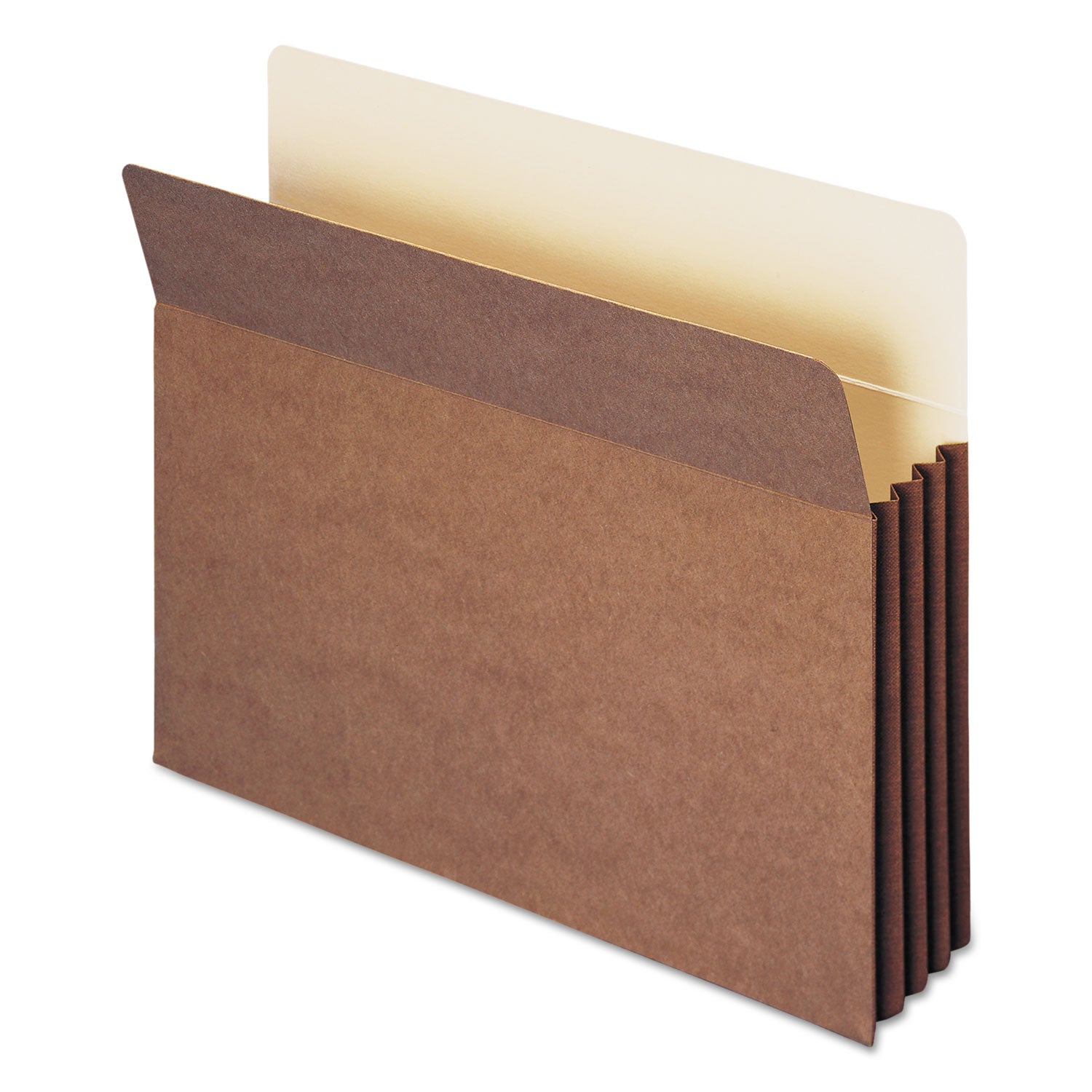 Smead TUFF Straight Tab Cut Letter Recycled File Pocket - 8 1/2" x 11" - 3 1/2" Expansion - 11 pt. - Redrope - Reinforced Gusset, Tear Resistant, Heavyweight Cover - 30% Recycled - 10 / Box