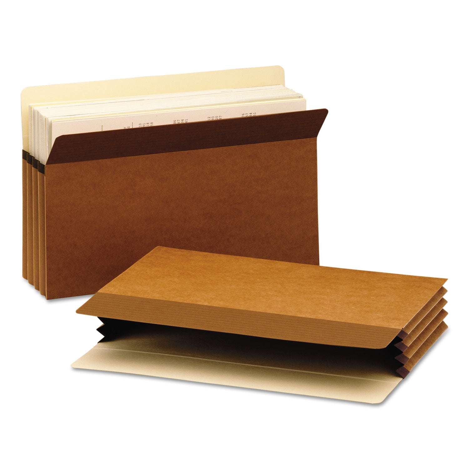 Smead Easy Grip Straight Tab Cut Legal Recycled File Pocket - 8 1/2" x 14" - 3 1/2" Expansion - Pressboard - Redrope - Tear Proof, Reinforced Gusset - 30% Recycled - 25 / Box