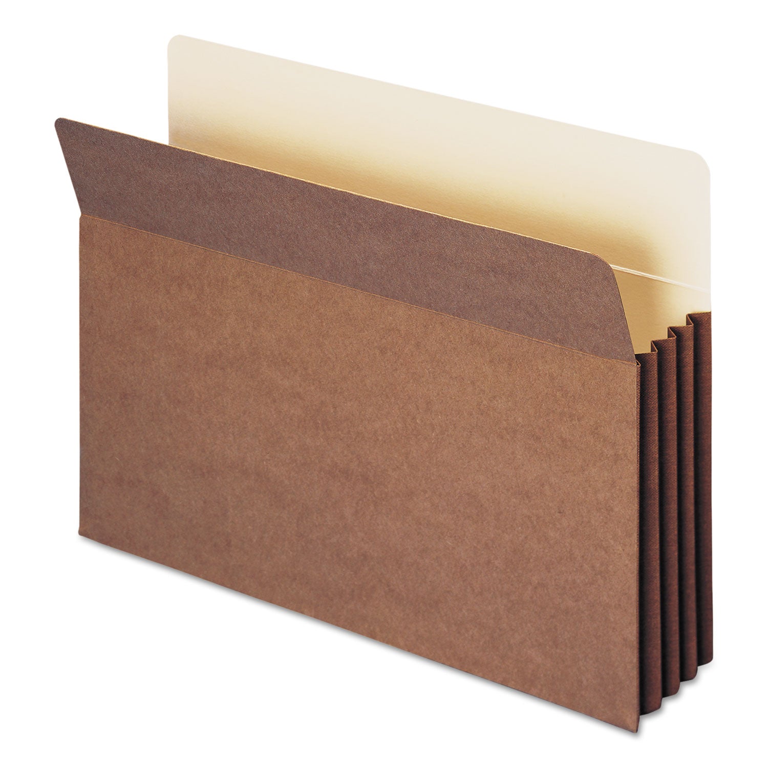 Smead TUFF Straight Tab Cut Legal Recycled File Pocket - 8 1/2" x 14" - 3 1/2" Expansion - 12.5 pt. - Redrope - Reinforced, Heavyweight, Tear Resistant - 30% Recycled - 10 / Box