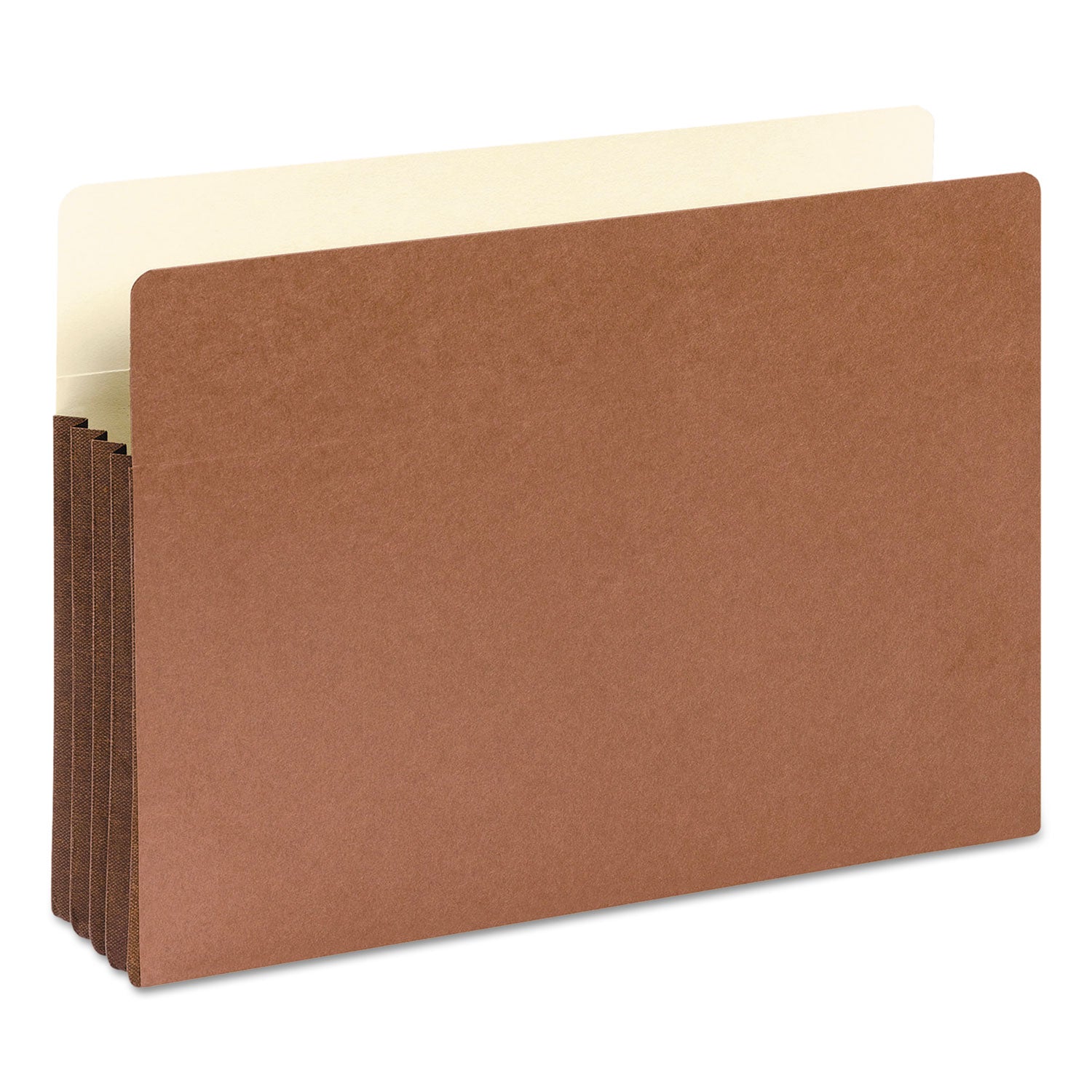 Smead Straight Tab Cut Legal Recycled File Pocket - 8 1/2" x 14" - 3 1/2" Expansion - Top Tab Location - 12.5 pt. - Redrope - Tear Resistant, Rounded Corner, Reinforced Gusset - 30% Recycled - 10 / Box