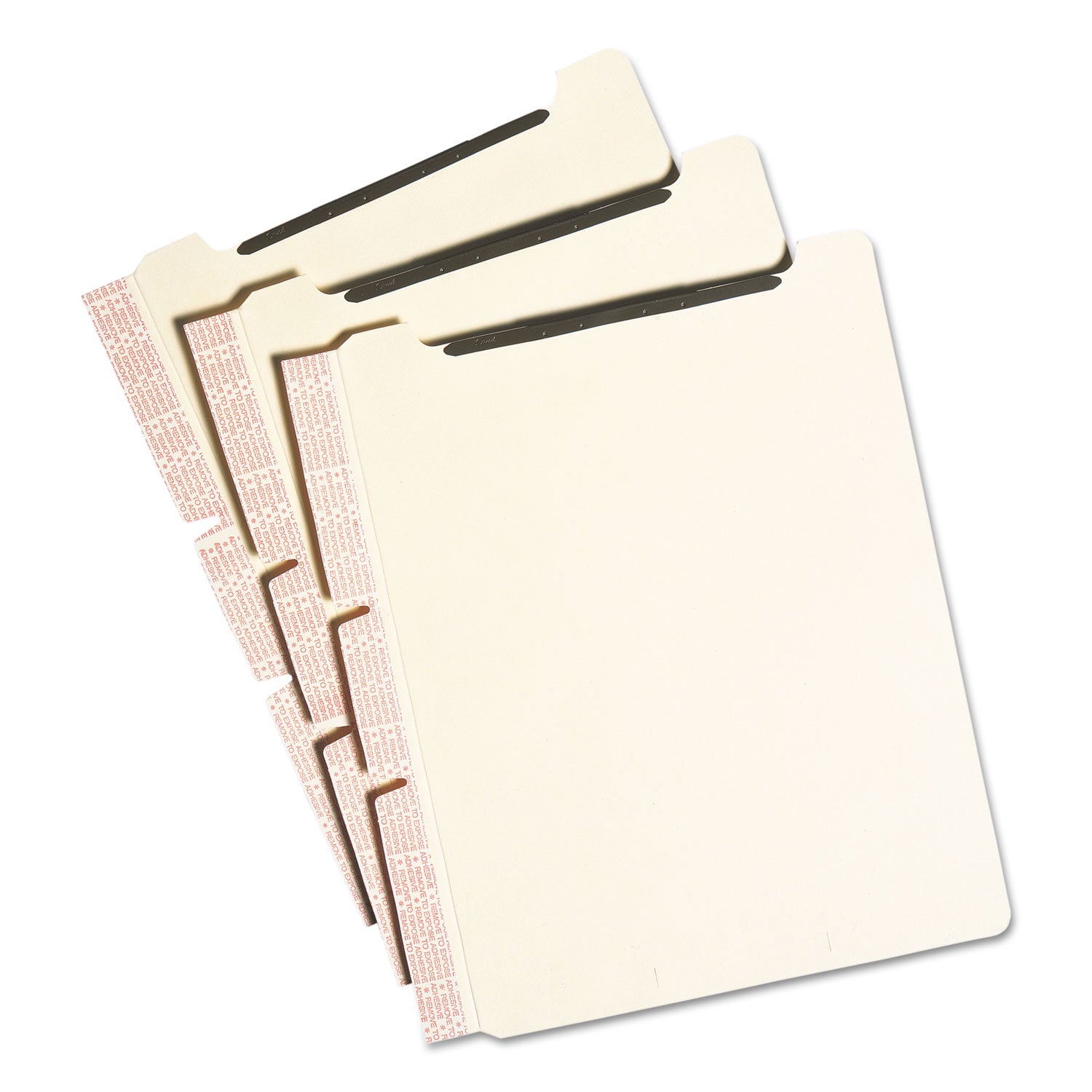 Smead Self-Adhesive Folder Dividers with Twin-Prong Fastener - For Letter 8 1/2" x 11" Sheet - Manila - Manila - 25 / Pack