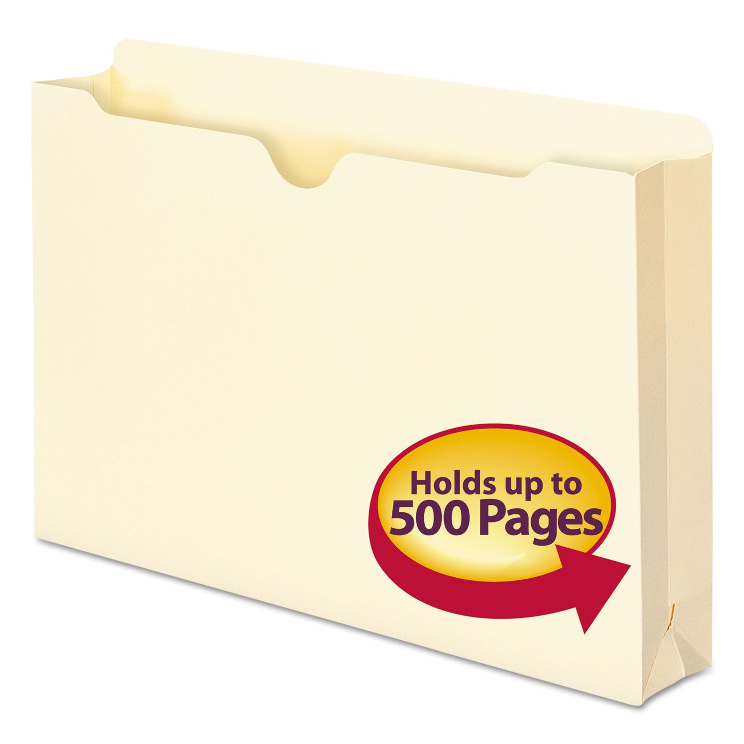 Smead Legal Recycled File Jacket - 8 1/2" x 14" - 2" Expansion - 11 pt. - 1 Plys - Manila - Manila - Slip Resistant - 10% Recycled - 50 / Box