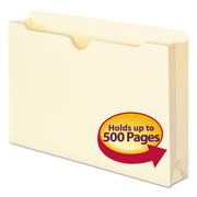 Smead Legal Recycled File Jacket - 8 1/2" x 14" - 2" Expansion - 11 pt. - 1 Plys - Manila - Manila - Slip Resistant - 10% Recycled - 50 / Box