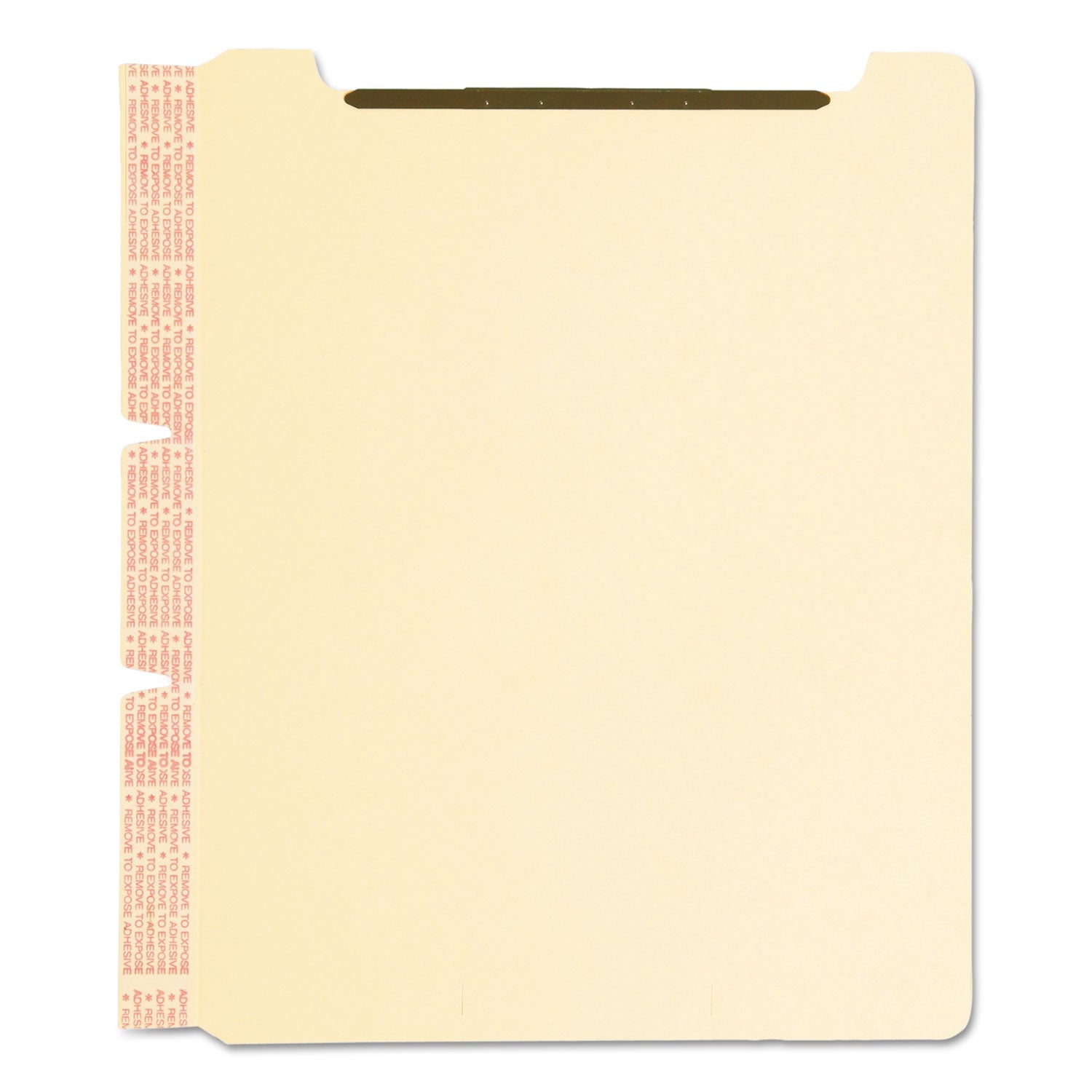 Smead Self-Adhesive Folder Dividers with Twin-Prong Fastener - For Letter 8 1/2" x 11" Sheet - Manila - Manila - 25 / Pack