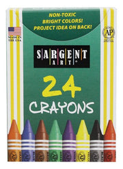 Sargent Art 1510051 Sargent Art Crayon Set, Assorted Colors, Set of 24