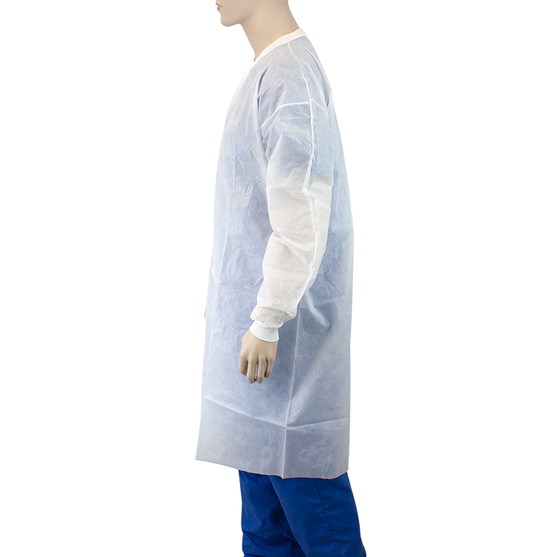 Lab Coat w/out Pockets, Large, White - 10 pcs per Box/3 boxes per Case