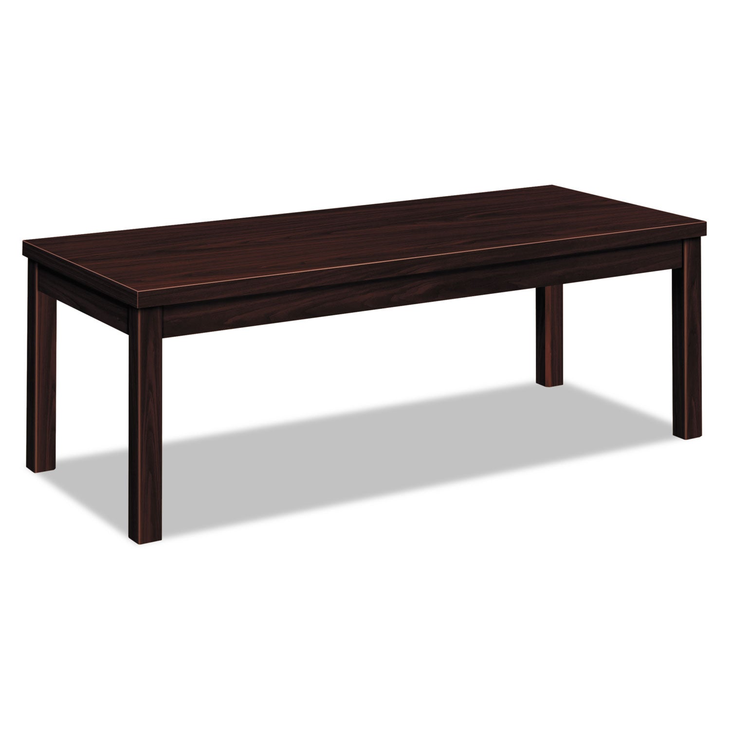 HON H80191 Coffee Table - Rectangle Top - 48" Table Top Width x 20" Table Top Depth x 1.13" Table Top Thickness - 16" Height - Mahogany Laminate - Particleboard - 1 Each