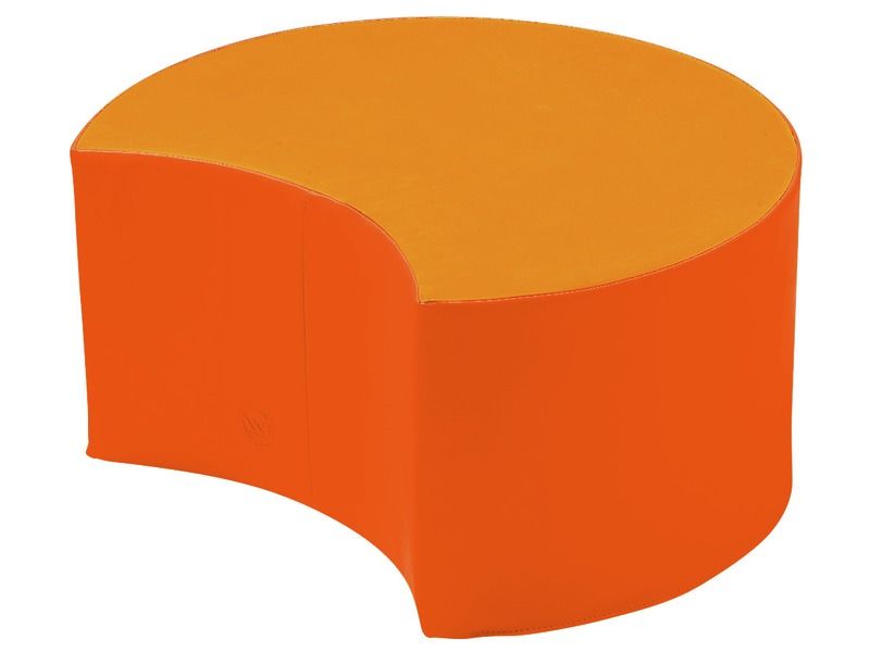 Luna Pouffe Large Size - Orange/Light Orange