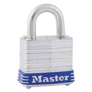 Master Lock High Security Padlock - Keyed Different - 0.18" Shackle Diameter - Cut Resistant, Rust Resistant - Steel - Silver - 1 Each