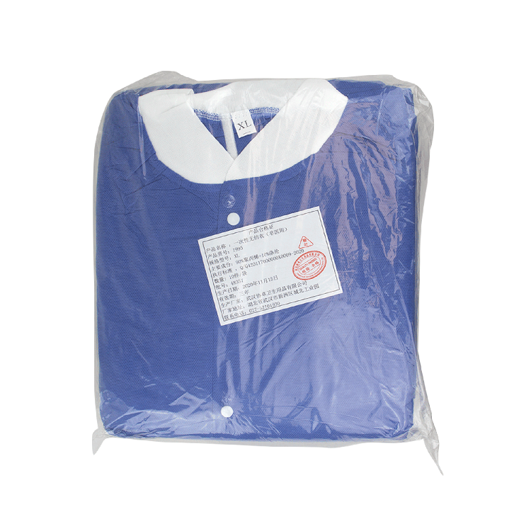 Lab Coat w/out Pockets, X-Large, Blue - 10 pcs per Box/3 boxes per Case