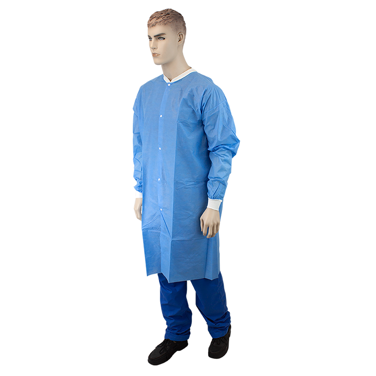 Lab Coat w/out Pockets, XX-Large, Blue - 10 pcs per Box/3 boxes per Case