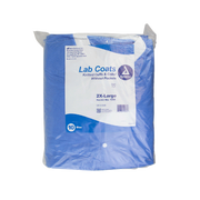 Lab Coat w/out Pockets, XX-Large, Blue - 10 pcs per Box/3 boxes per Case