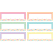 Pastel Pop Rainbow Labels Magnetic Accents, Pack of 20