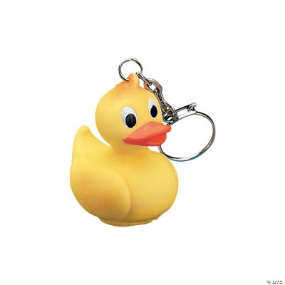 Vinyl Ducky Key Chains - 12 Pieces