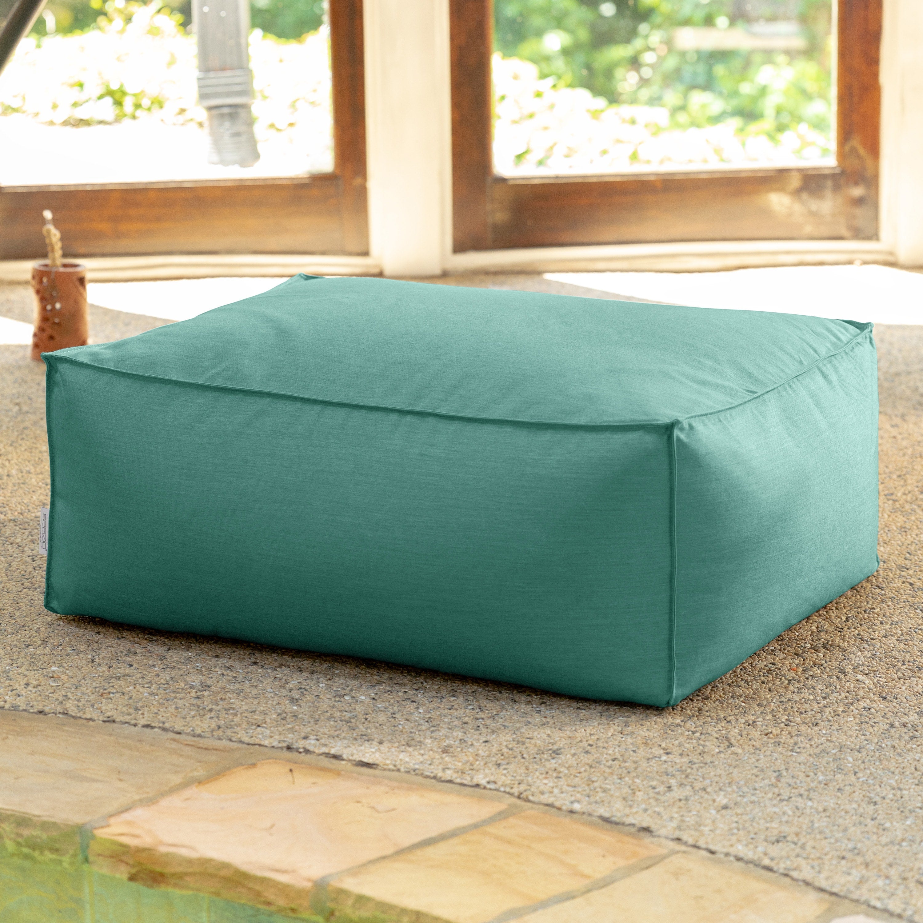 Baya Outdoor Ottoman - Sunbrella, Breeze