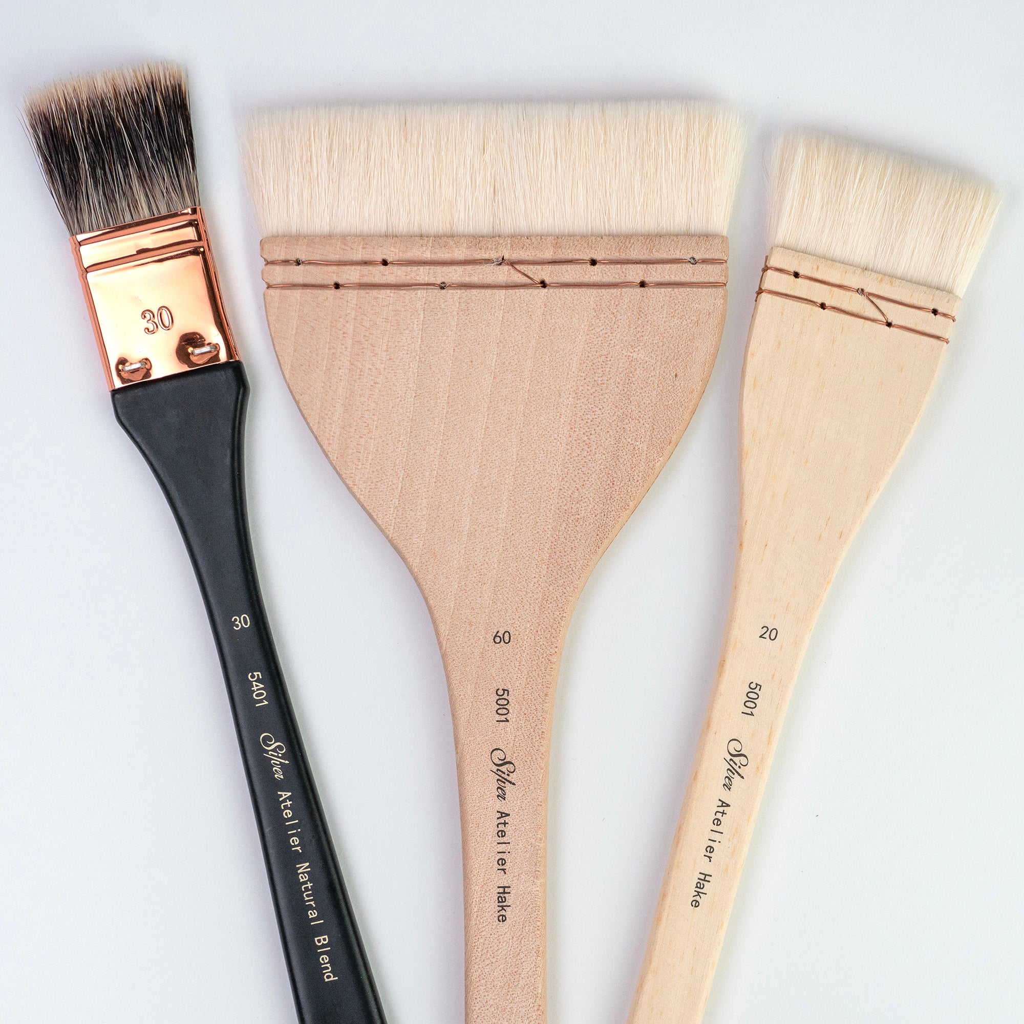 Hake/Mottler Combo, 3 Brushes