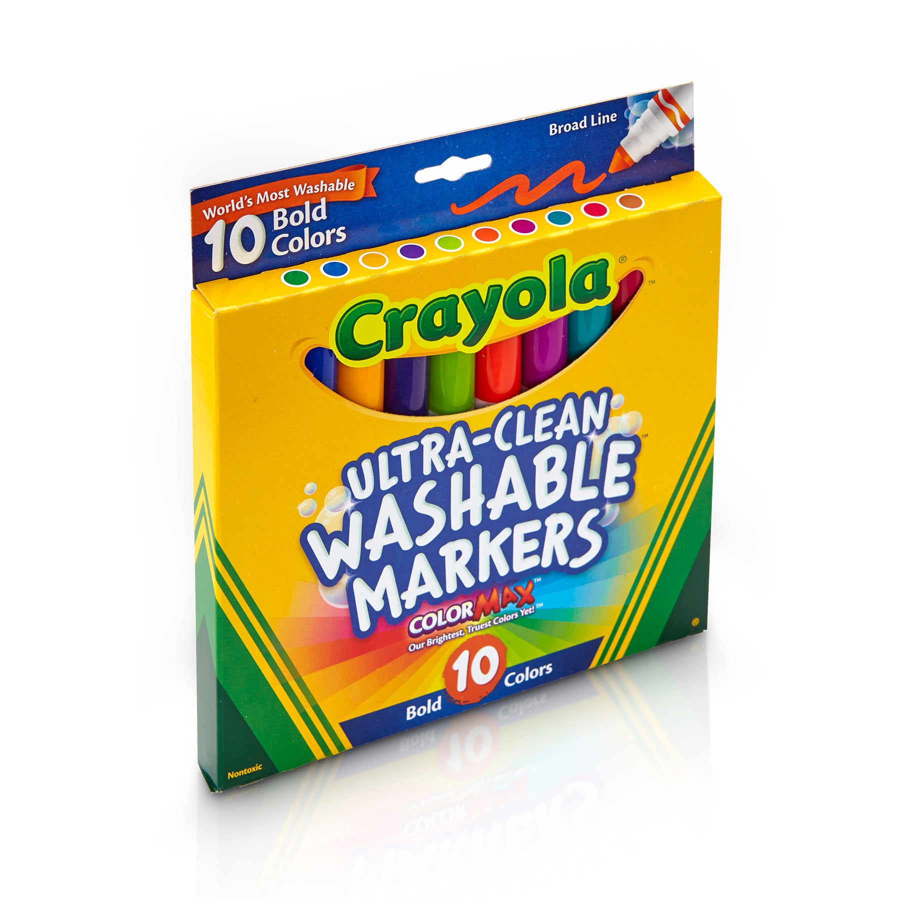 Ultra-Clean Washable® Bold, Broad Line, Color Max Markers, 10 Count