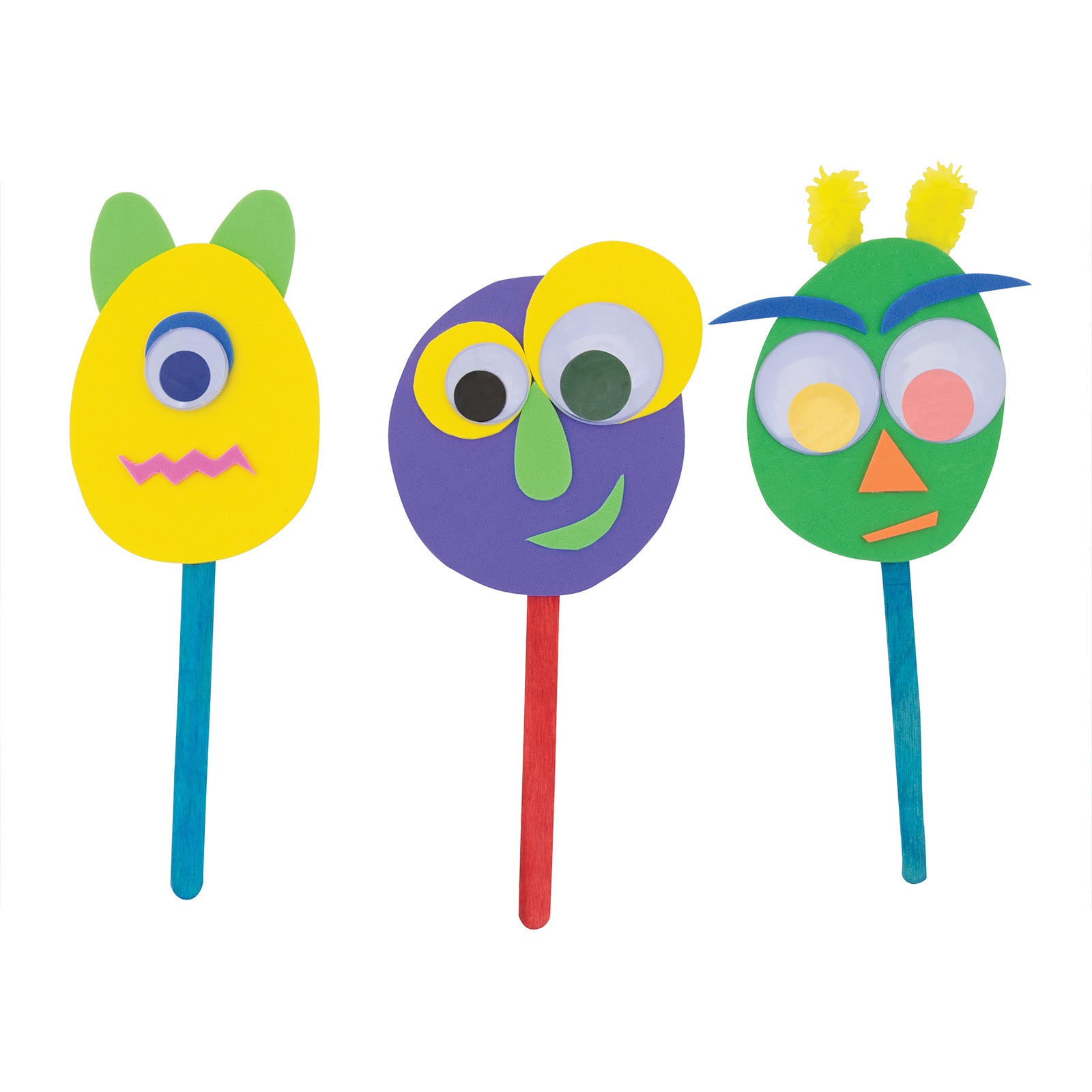 Jumbo Wiggle Eyes, Multi-Color, Assorted Sizes, 100 Pieces