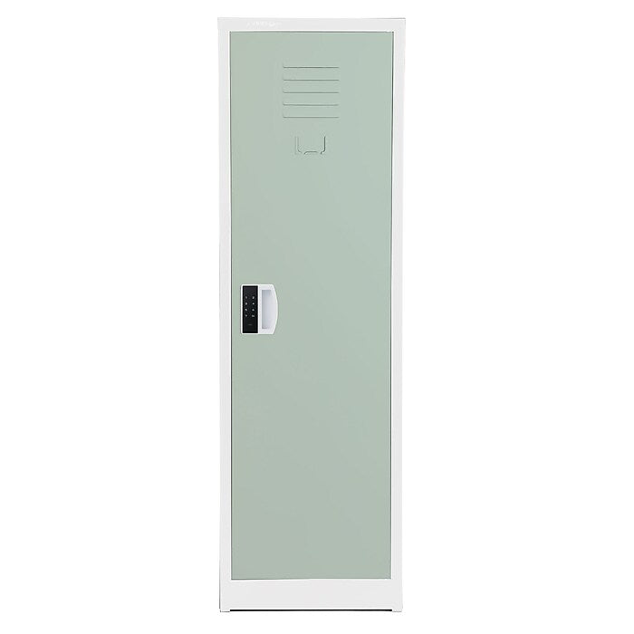 48" H x 15" W Steel Single Tier Storage Locker with Digital Lock, Misty Green