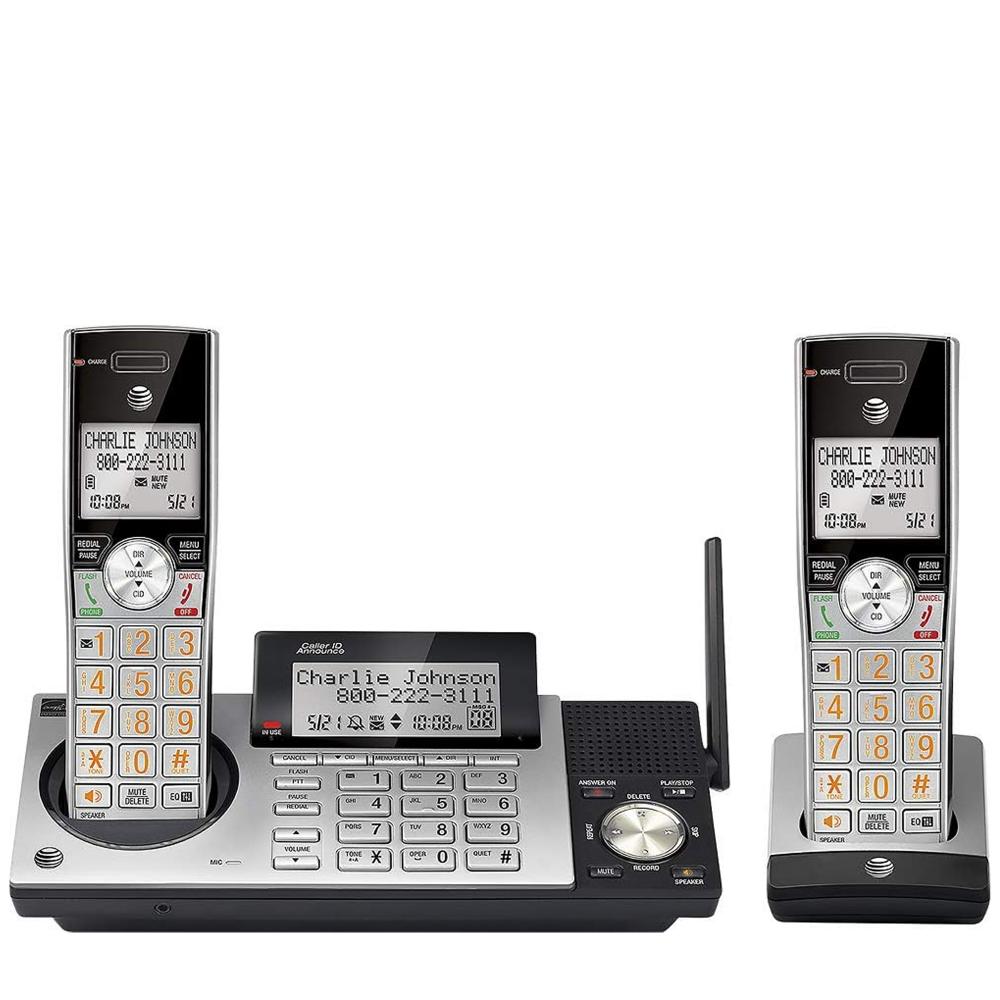 AT&T DECT 6.0 Cordless Phone System with 2 Handsets