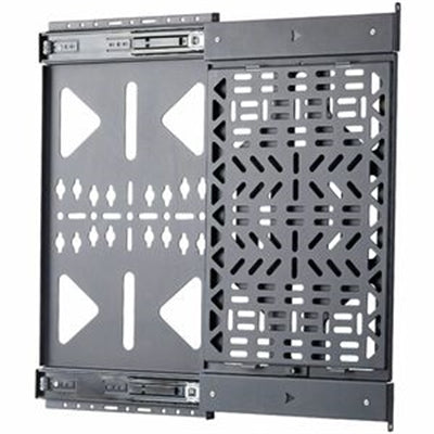 StarTech Slide-Out AV Component Storage Panel, Cable Box and Accessories Mounting, Up to 22lb (10kg), Slim Behind-TV Media Wall Mount
