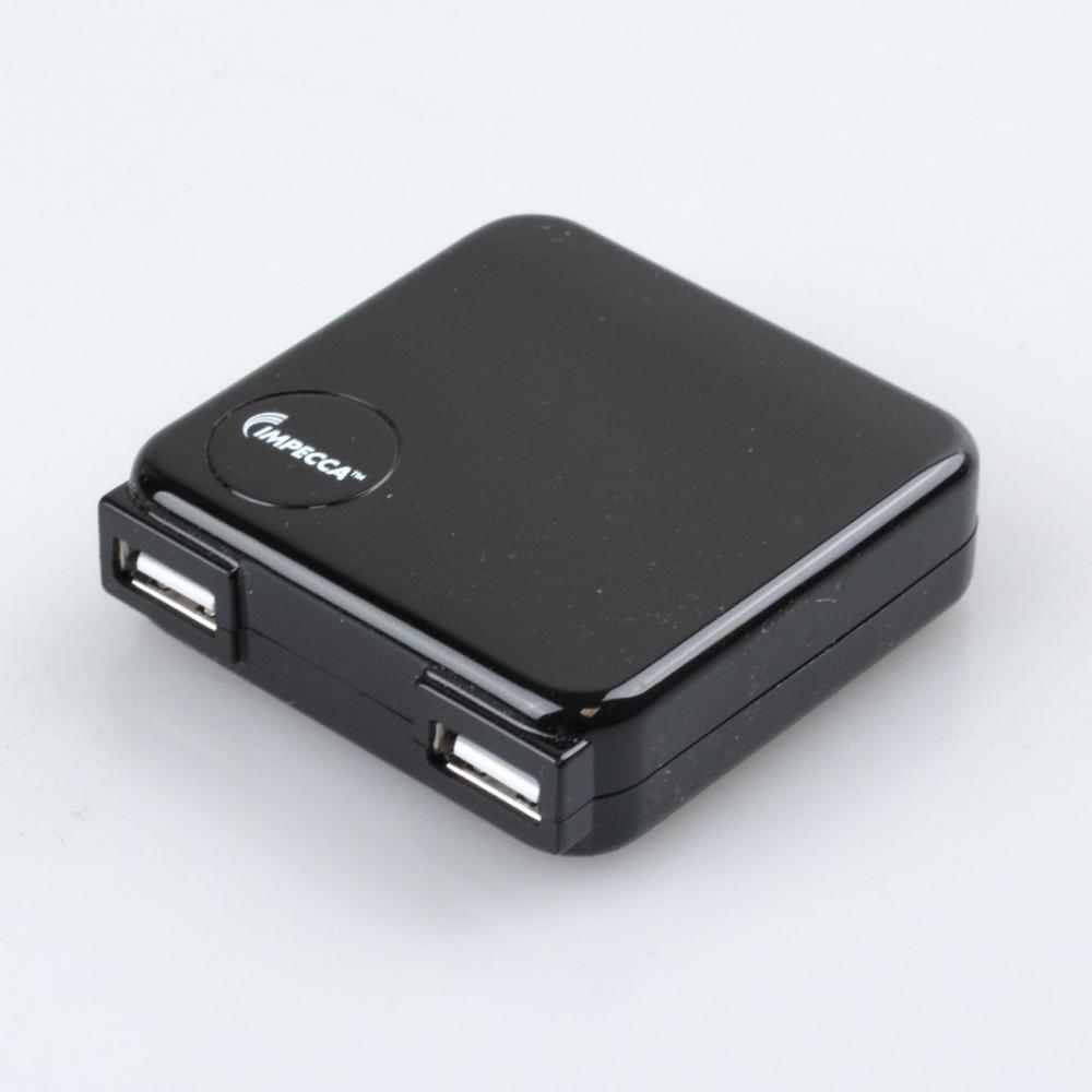 Impecca USB210 10-Watt Dual USB Power Adapter - Black