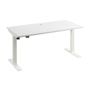 Bush Business Furniture Move 40 Series 60W x 30D Electric Height Adjustable Standing Desk in White with White Base - 59.45" Width x 29.37" Depth x 28.17" Height