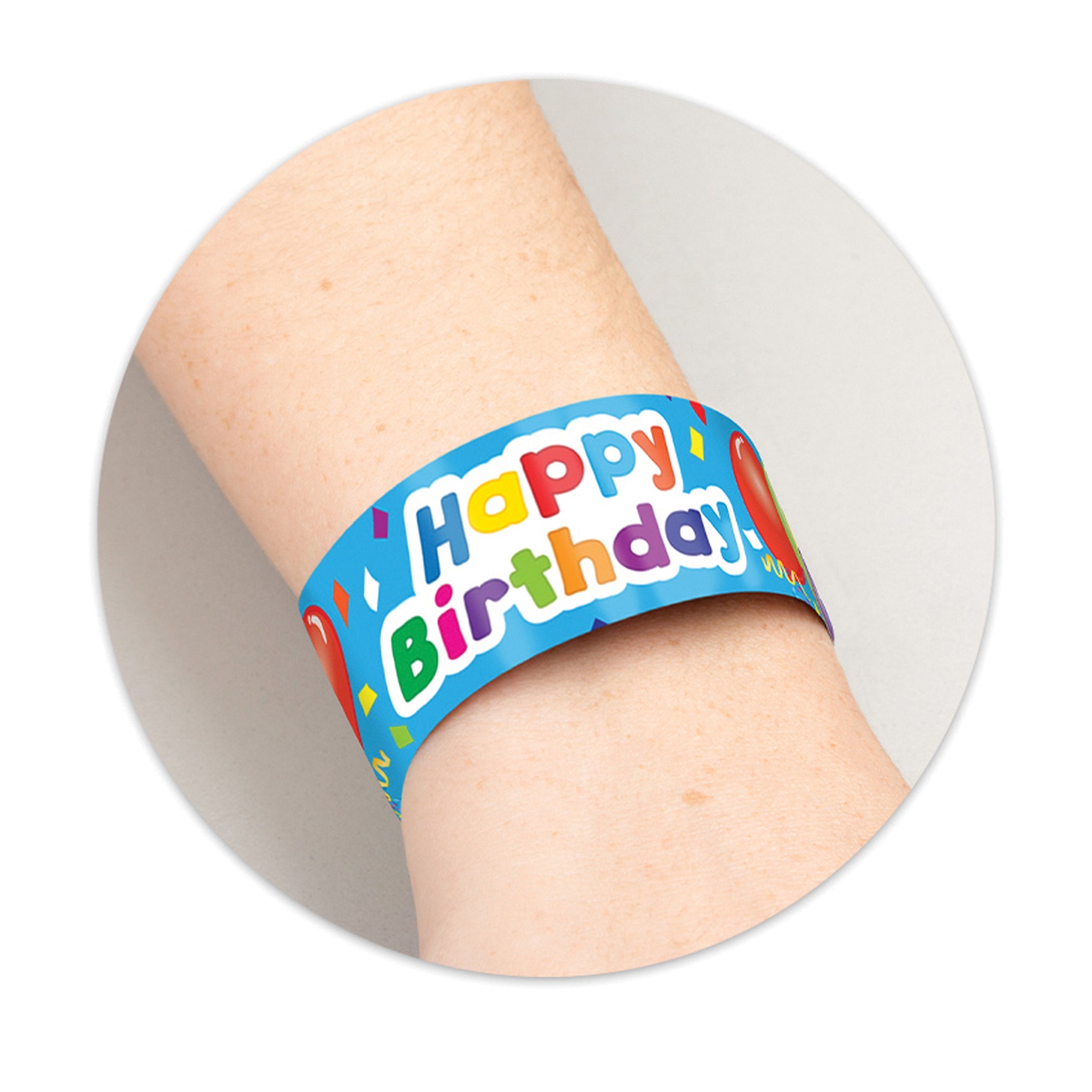 Happy Birthday Balloons Slap Bracelets