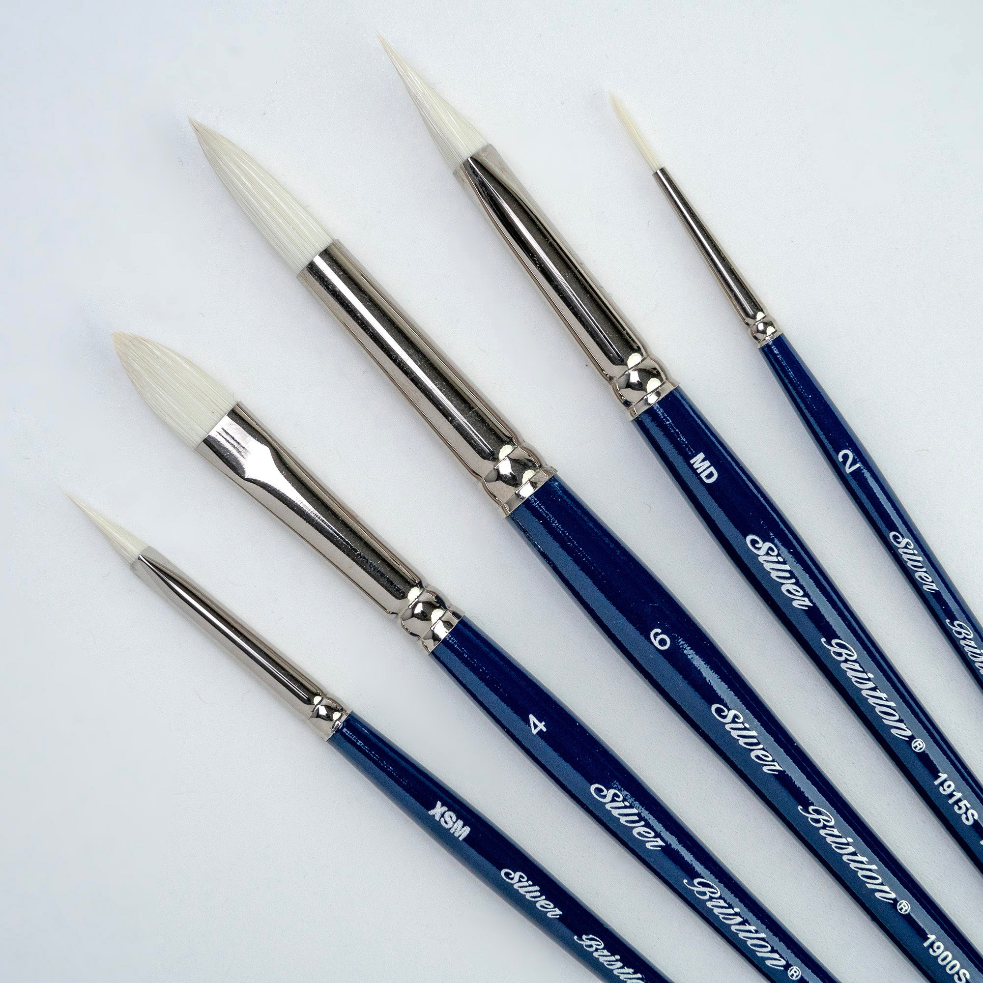 Bristlon Triangle Cats Tongue Brushes, Set of 5