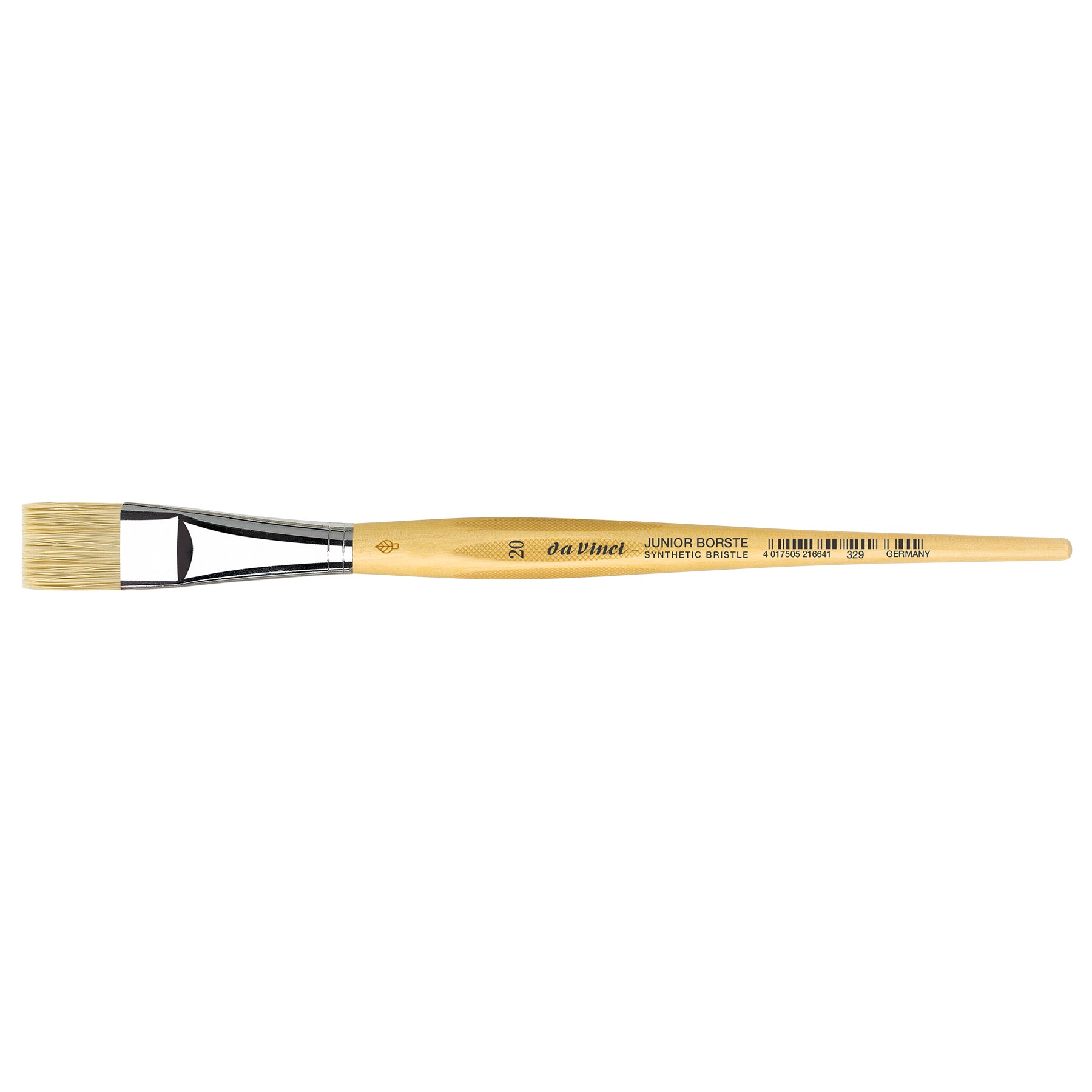 JUNIOR BORSTE Synthetic Student Brush, Synthetic, Tempera, Flat, Series 329, Size 20