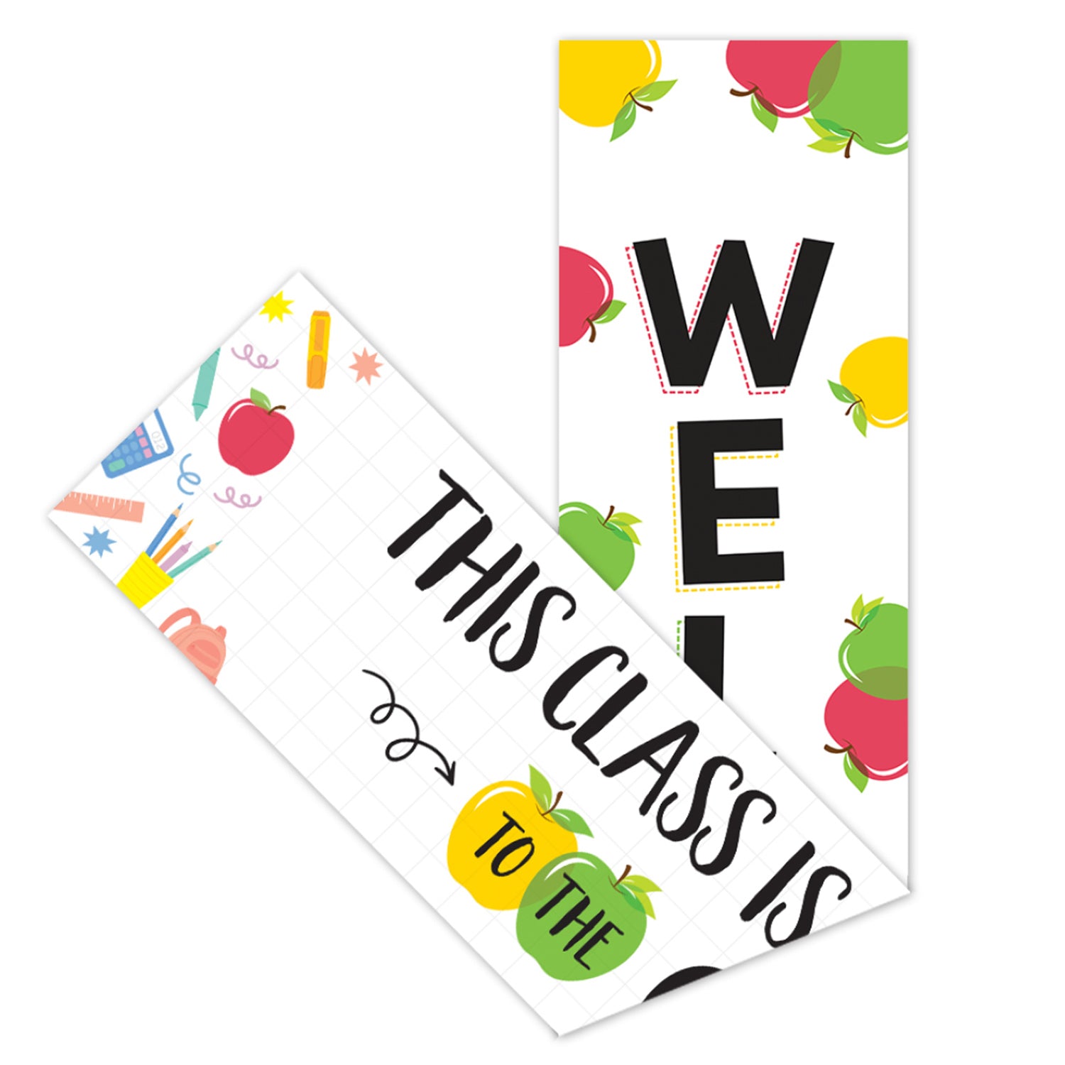 Apple Time Welcome 2-Sided Banner, 8" x 39"