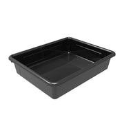Flat Storage Tray, Black, Pack of 5