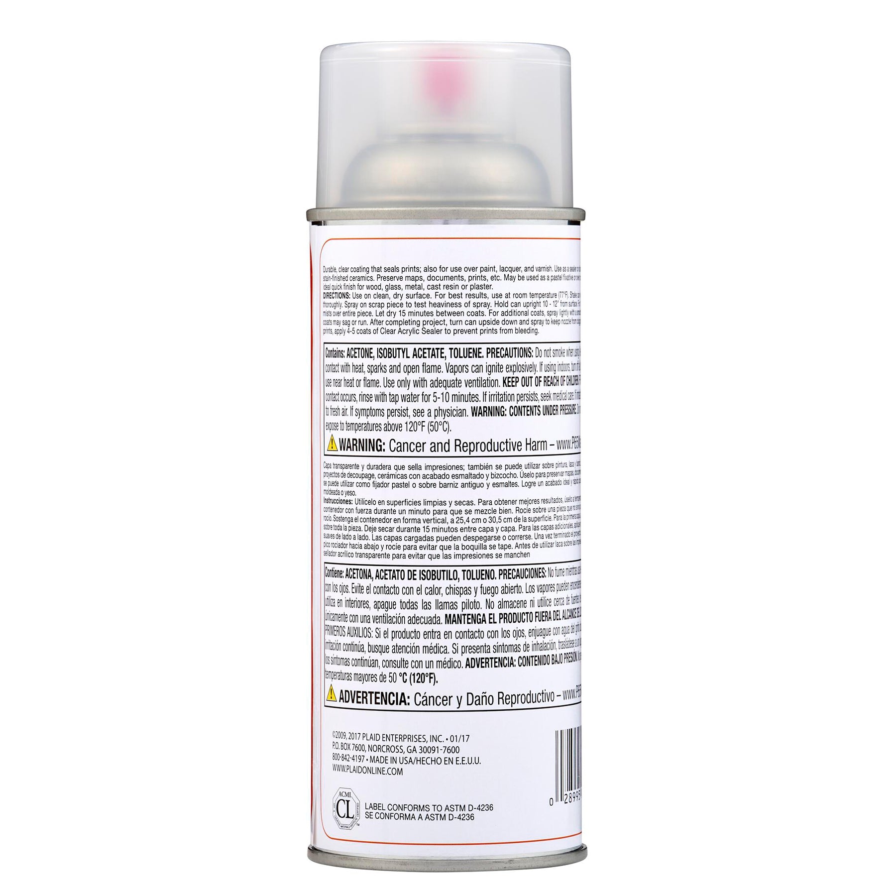 Acrylic Aerosol Sealer, 12oz., Gloss