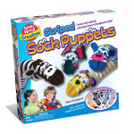 Striped Sock Puppets