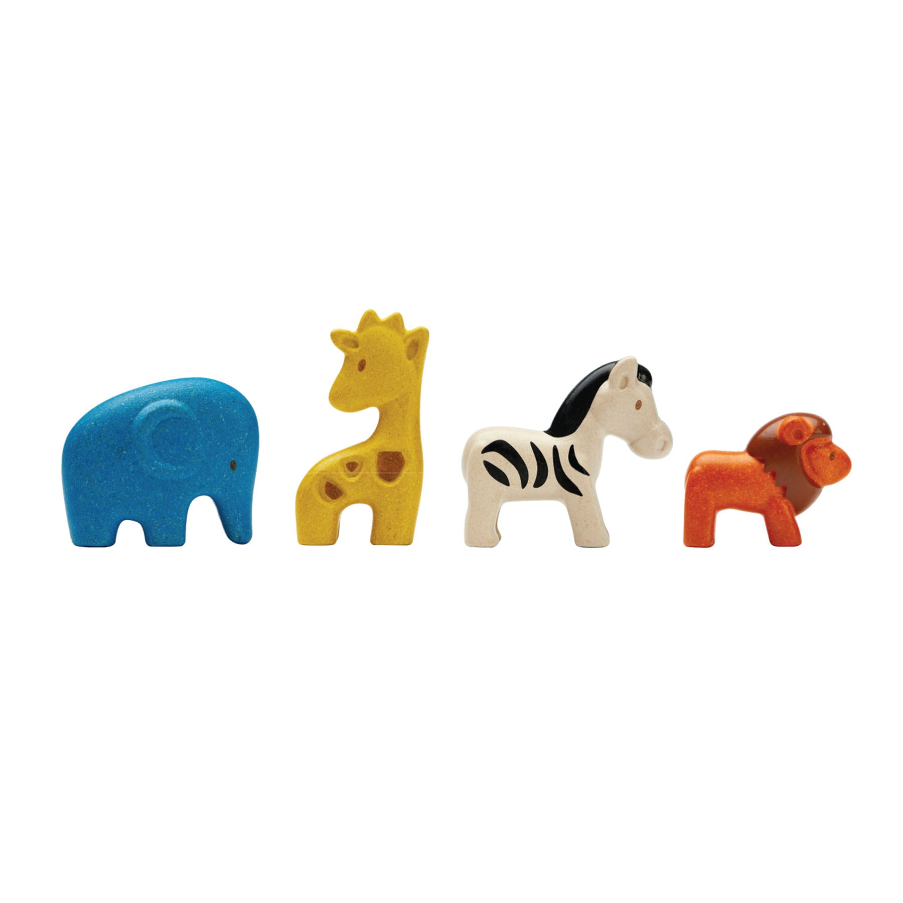 Wooden Wild Animals Playset
