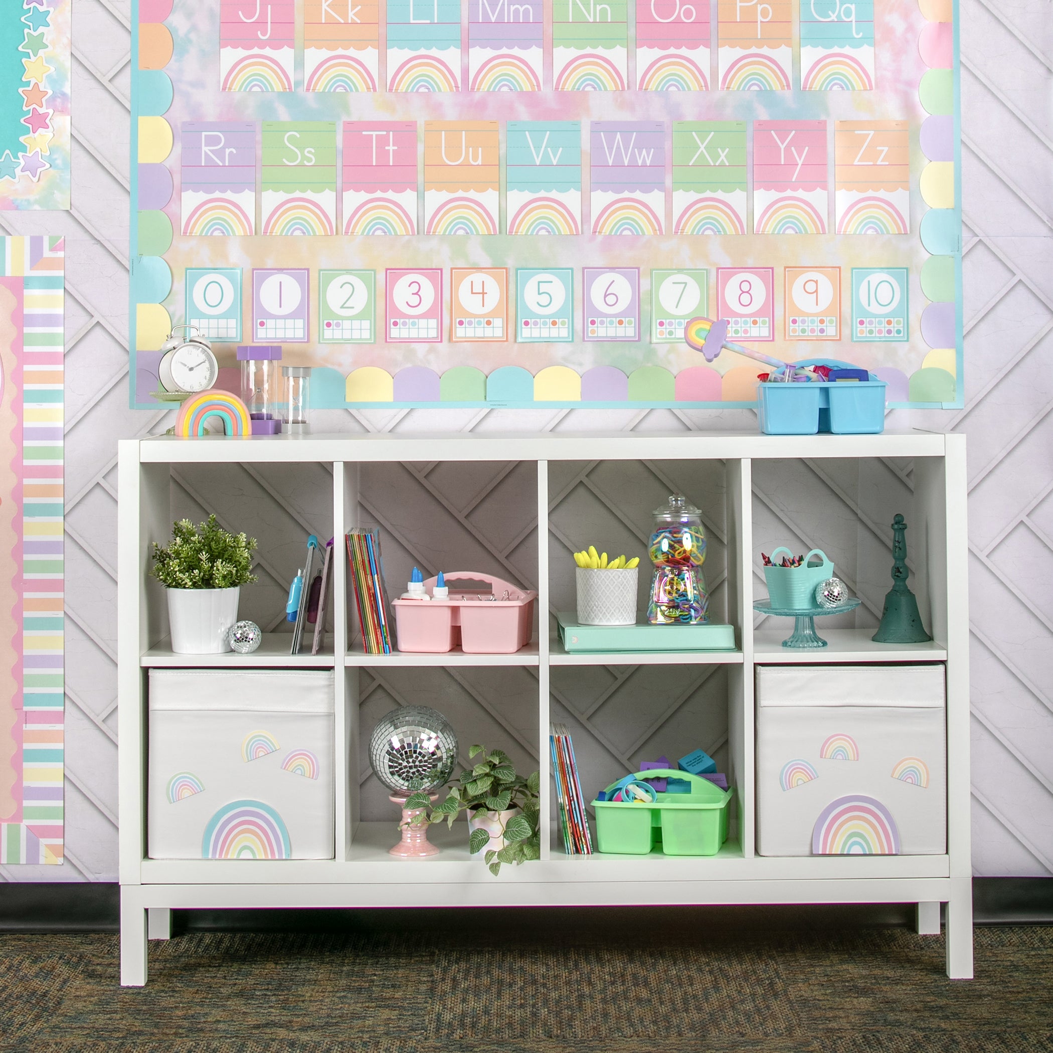 Blush Plastic Storage Caddy