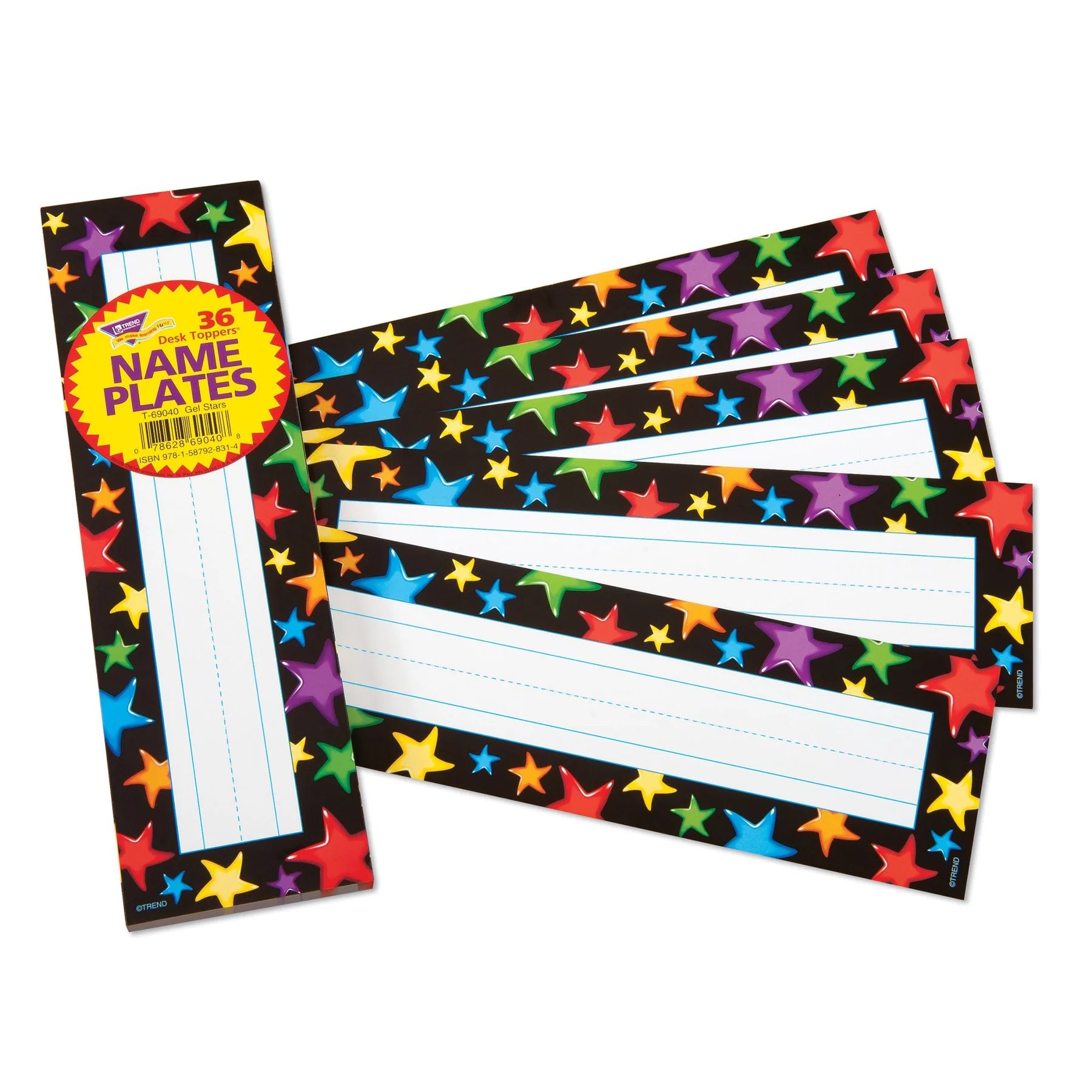 Gel Stars Desk Toppers® Name Plates, 36 ct