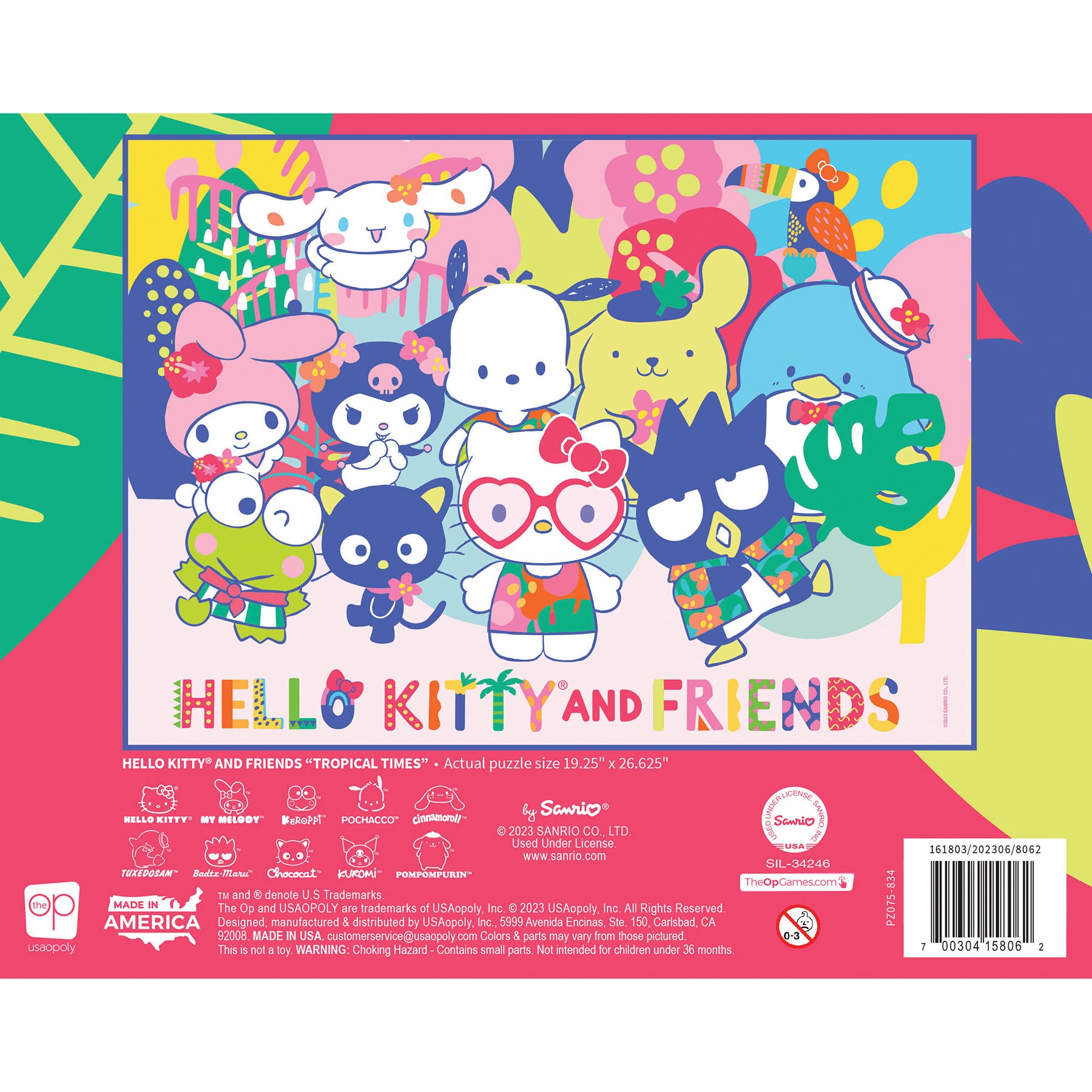 Hello Kitty and Friends Tropical Times 1000-Piece Puzzle