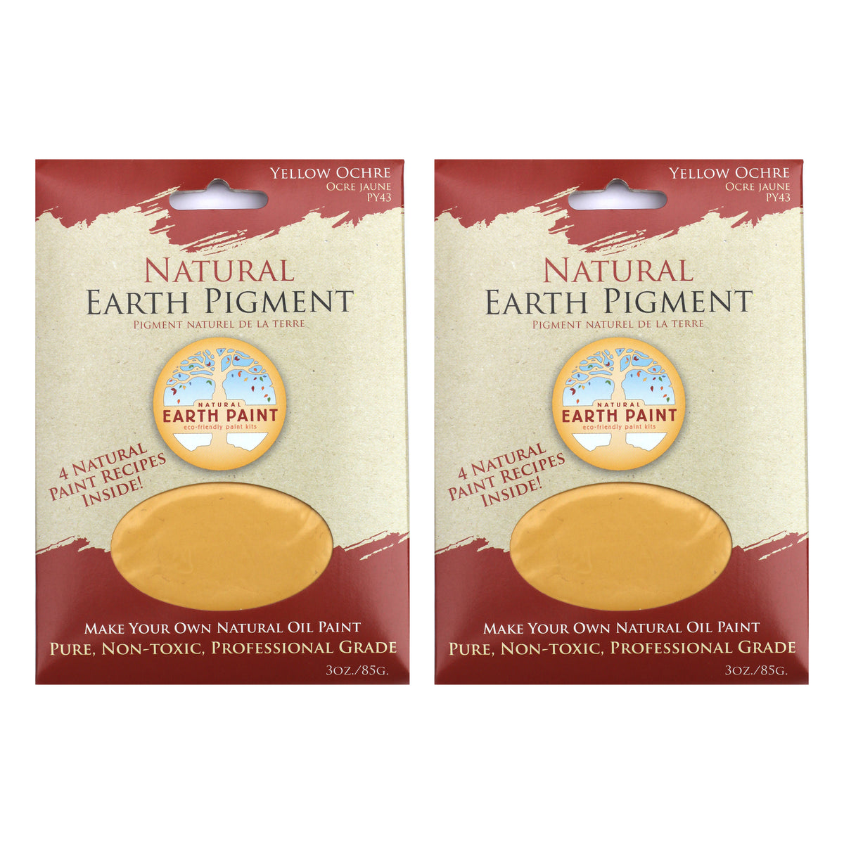 (2 EA) PIGMENT YELLOW OCHRE 3OZ
