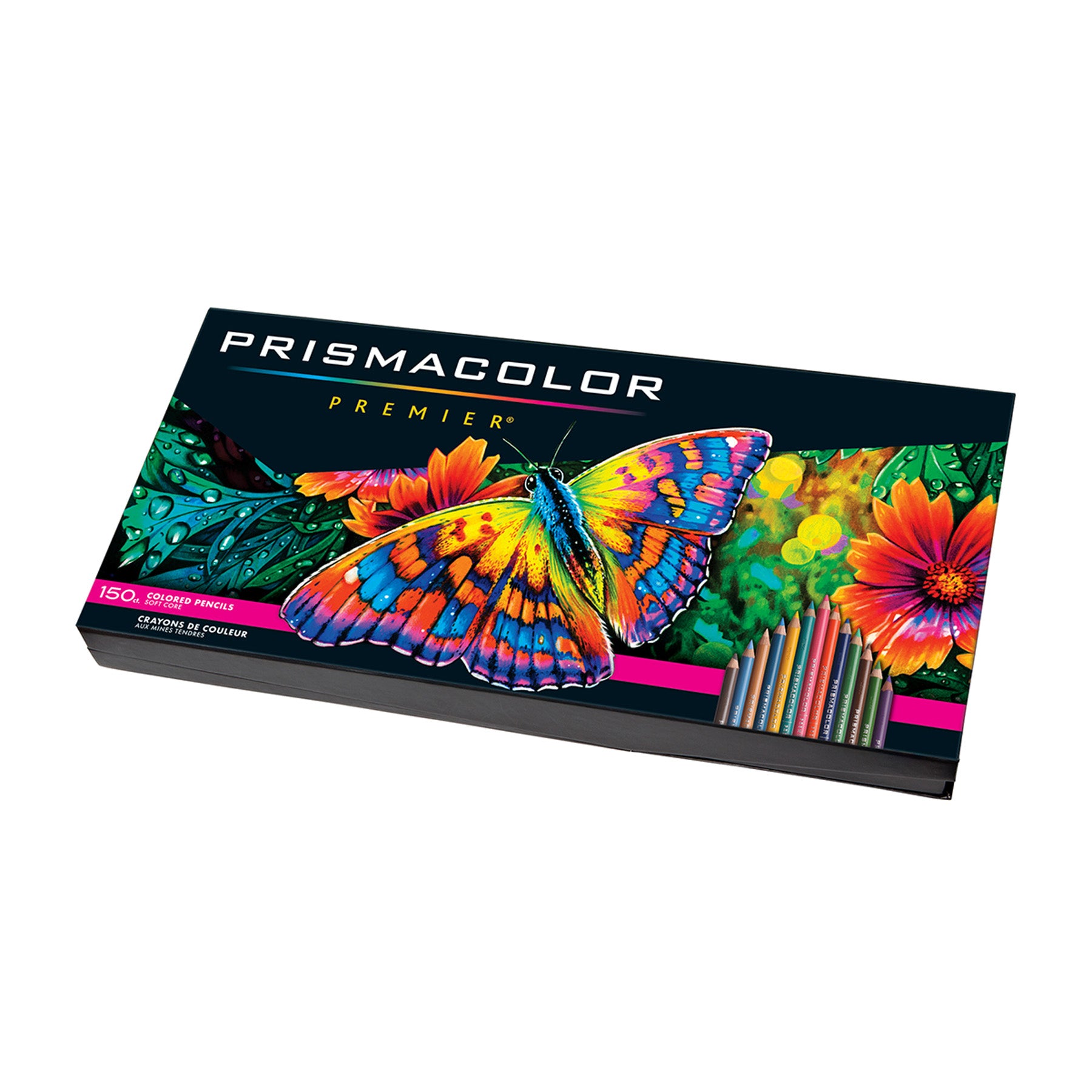Premier Colored Pencils, Soft Core, Ultra-Smooth, Durable, Vibrant Colors, 150 Count
