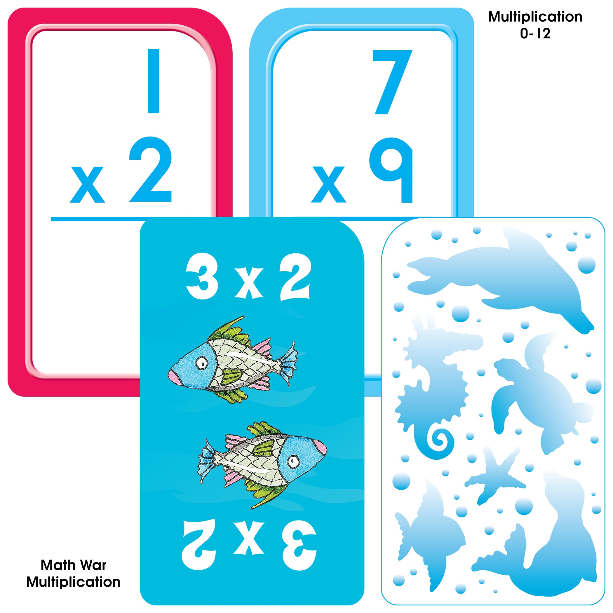 Math 3-4 Flash Card, 4-Pack
