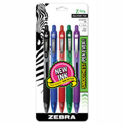 Z-Grip Ballpoint Retractable Pen, 1.0mm, Assorted, 5-Pack