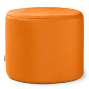 Jaxx Spring Indoor / Outdoor Bean Bag Pouf Ottoman, Sunbrella Tangerine